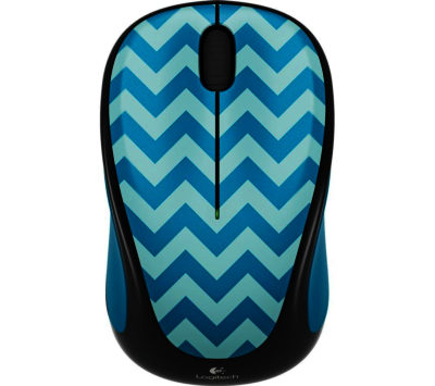 Logitech Play M238 Wireless Optical Mouse - Teal Chevron